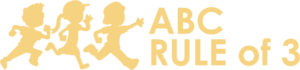 ABC RULE of 3 logo (gold)