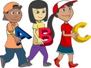 Kids holding ABC - CS5